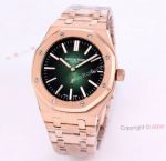 Audemars Piguet Royal Oak 41 Rose Gold Green Dial Knockoff Watch Automatic 